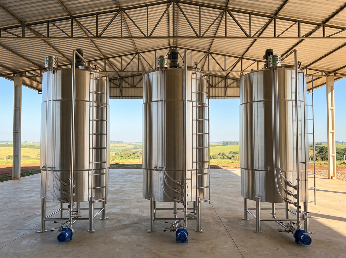 Biorreatores do sistema On Farm